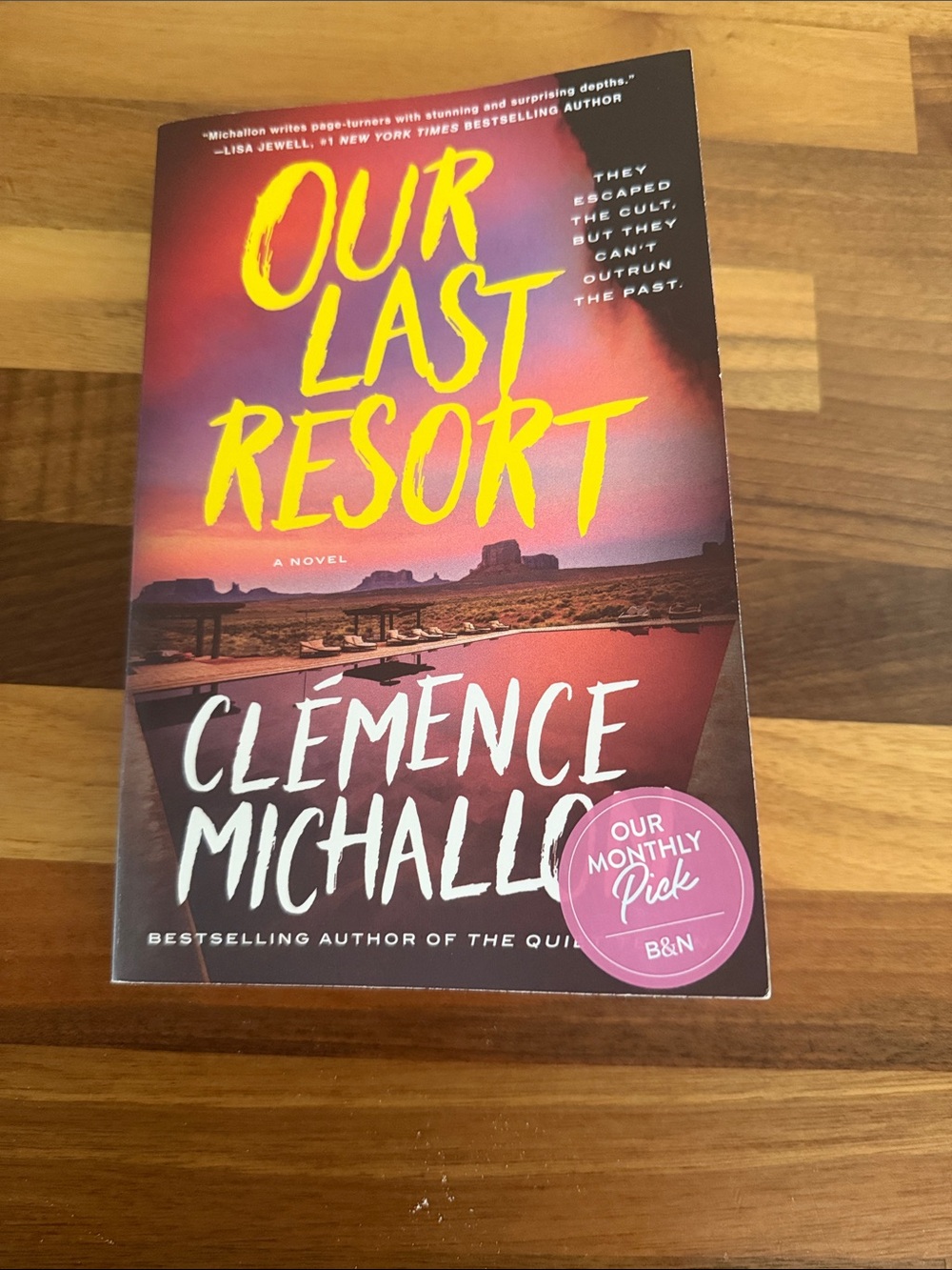 Our Last Resort by Clémence Michallon - Paperback Novel in Red/Pink Cover